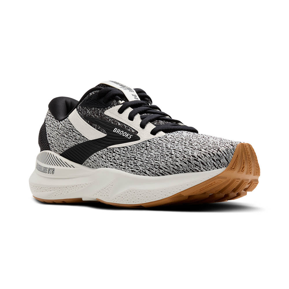 Womens Brooks Running Adrenaline GTS 24 in Coconut/Black/Biscuit