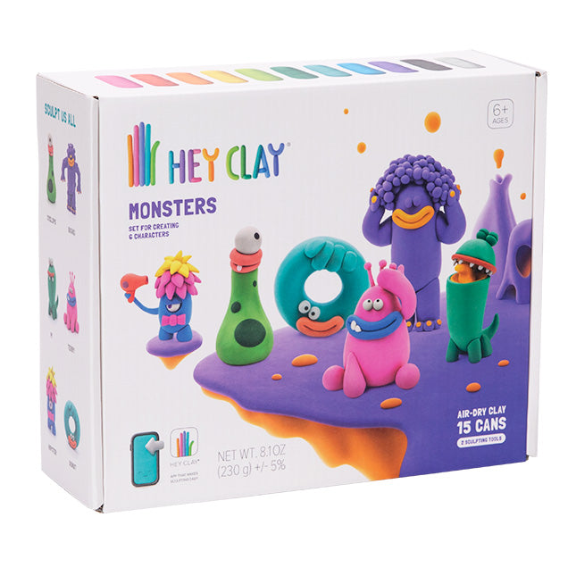 Fat Brain Toys Hey Clay | Monsters — Lullaby Baby | Brooklyn