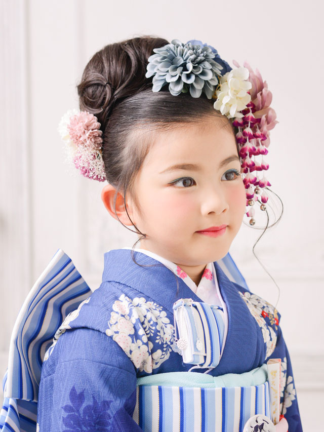 七五三7歳の女の子におすすめの髪型〈しだれ和風アップ〉 ｜コラム