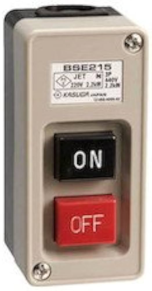 Amazon | 春日電機 動力用開閉器 38×83×42 BSE2153 ABS樹脂 | 押し