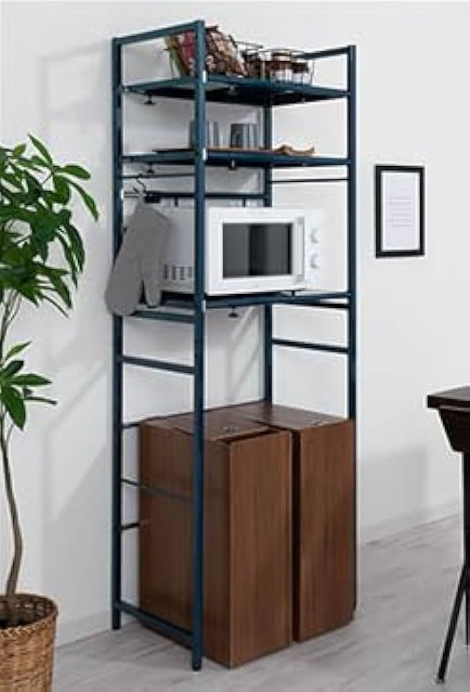 Amazon.co.jp: レンジ台 ゴミ箱 上 ラック 伸縮 ごみ箱上ラック ゴミ箱