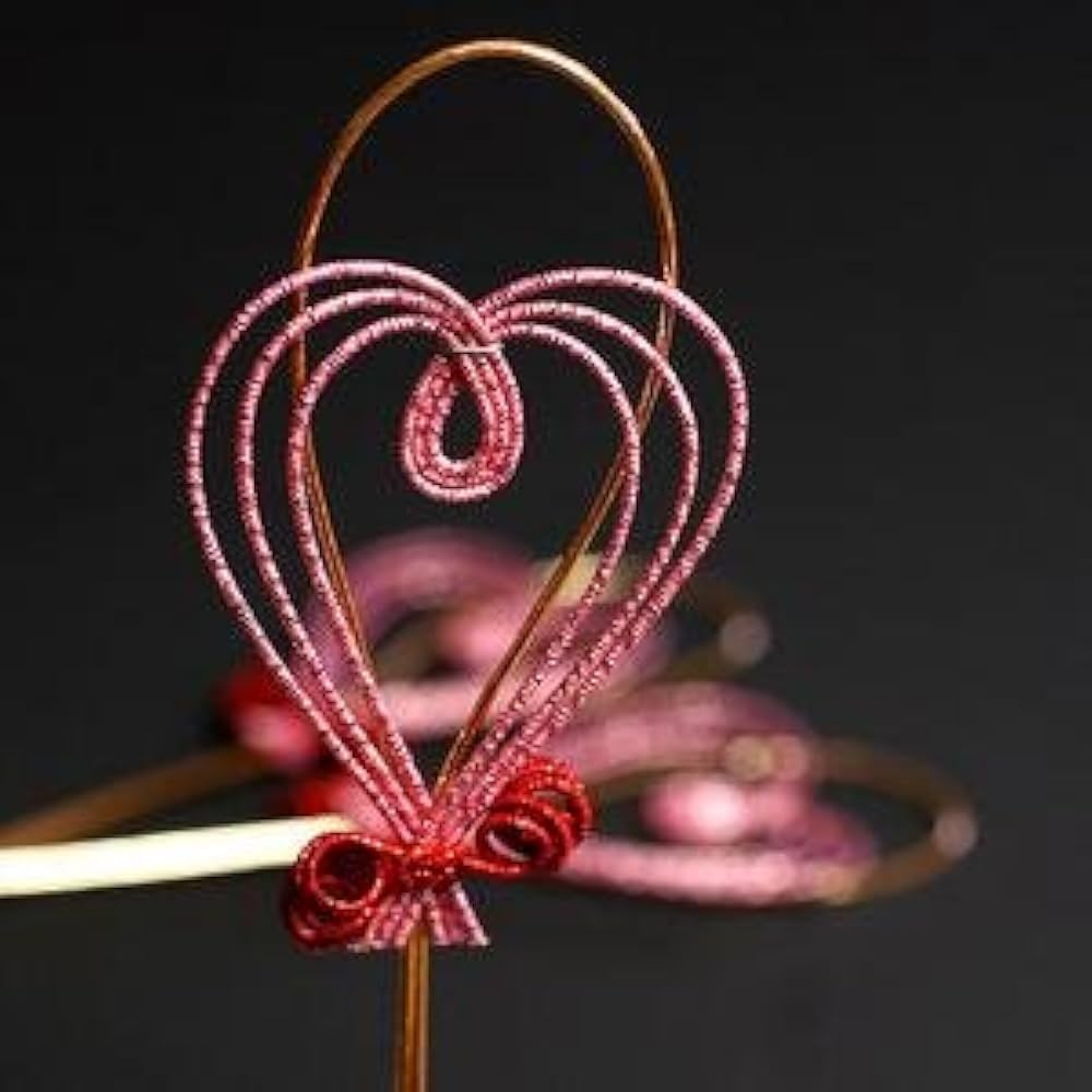Amazon | 飾り水引 ハート ピンク (N12-2) 5個入り | 水引 | 文房具