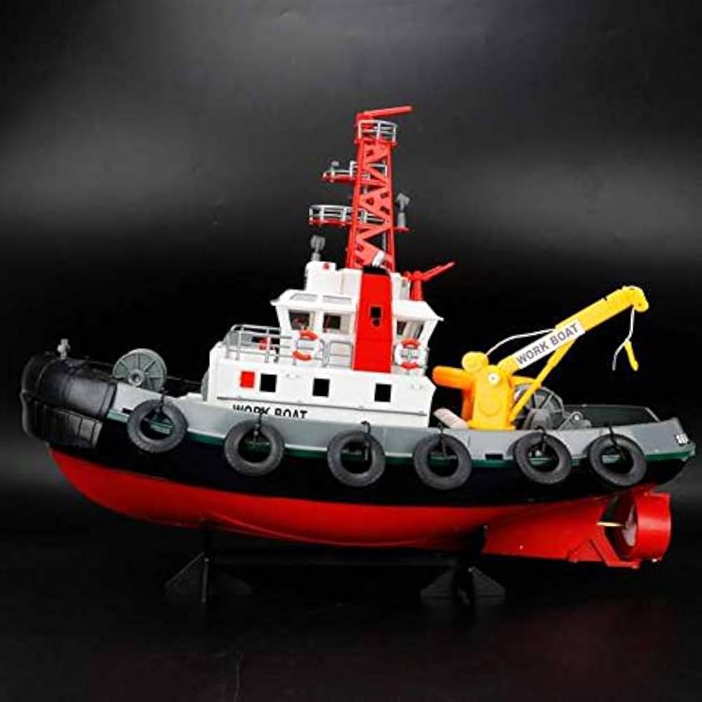 Amazon.co.jp: タグボートラジコン HENGLONG（ヘンロン） WORK BOAT