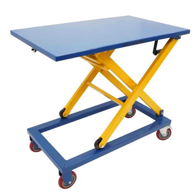 Amazon.co.jp: KIKAIYA テーブルリフト 300kg 作業台 ハンドリフター