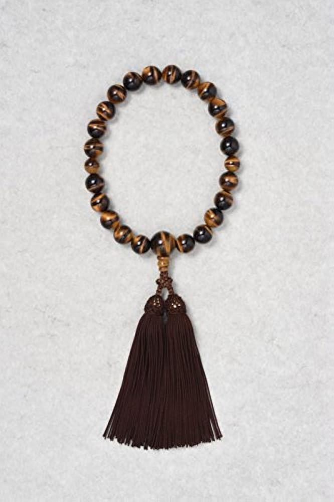 Amazon｜【数珠】虎目石 猫の目のような洞察力と輝く光の筋