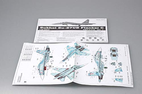 Amazon.com: Trumpeter 1/32 Sukhoi Su27UB Flanker C Russian Fighter