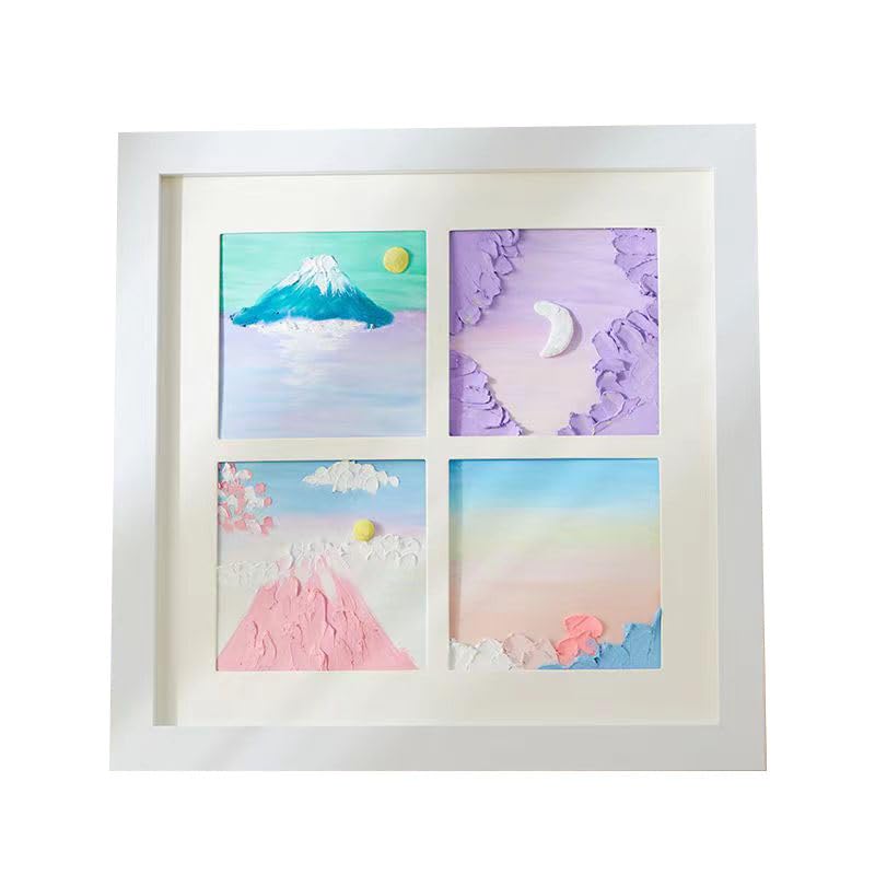 Amazon.co.jp: 2個セット 中空 フォトフレーム 額縁 4分割 9分割