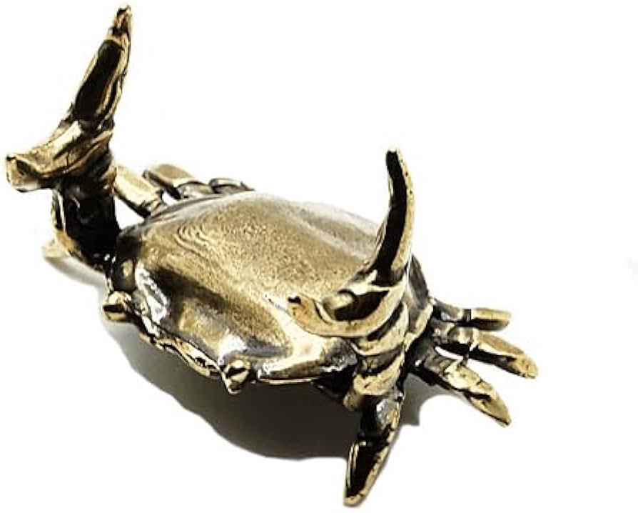 Amazon.co.jp: 真鍮 ペン置き（蟹）カニ 星座 かに座 キャンサー ペン