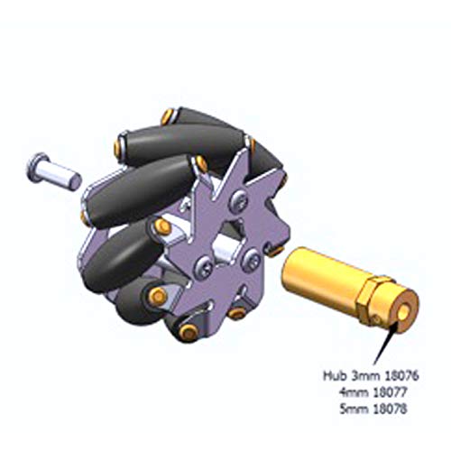 Amazon | 48mmスチールメカナムホイール4コセット (14209) [台車