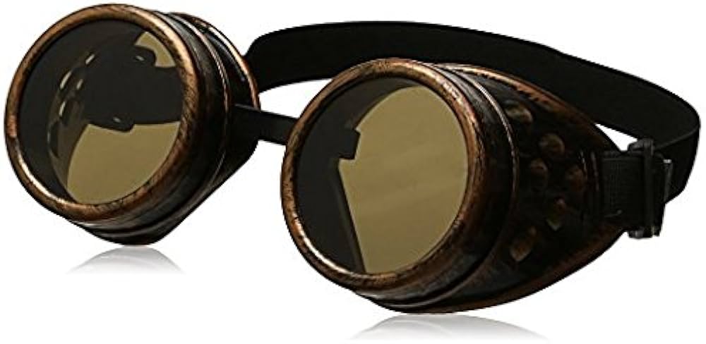 Amazon | Sherry ゴーグル,ヴィンテージスチームパンクゴーグル 保護