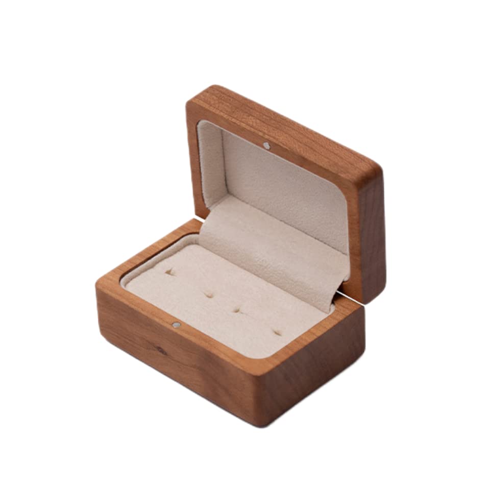 Amazon.co.jp: 指輪 リング ペアリング用 2本用指輪ケース 木製 ウッド