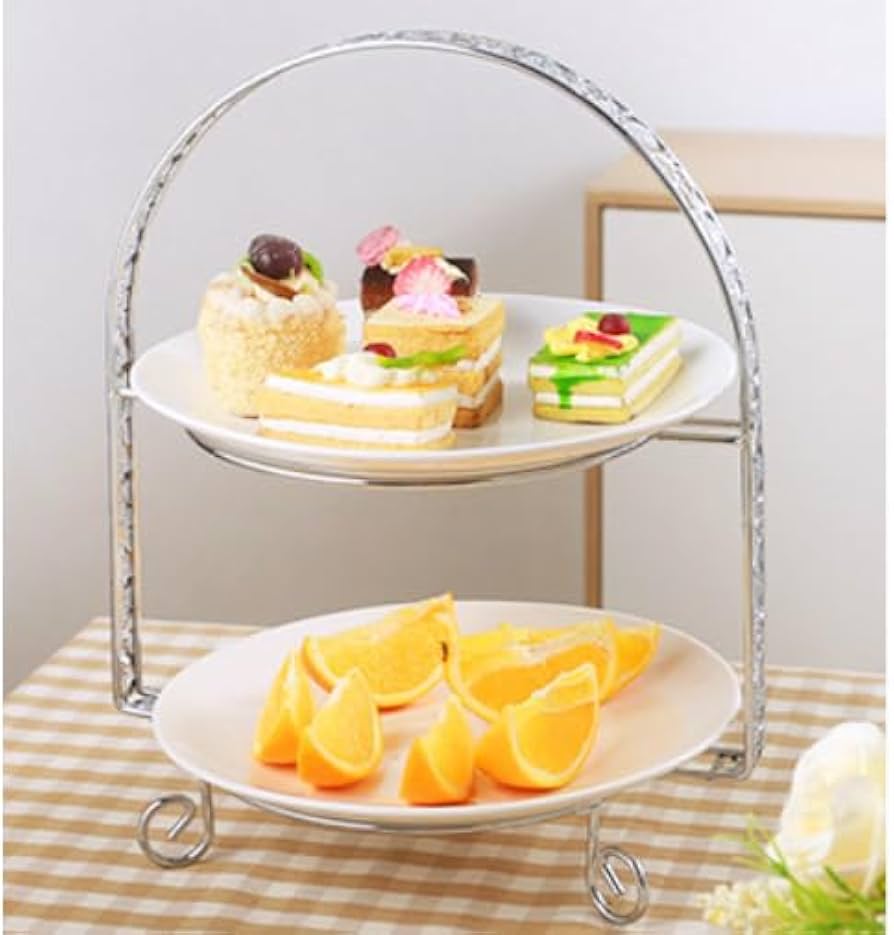 Amazon｜アフタヌーンティー ケーキスタンド 2段 デザートプレート