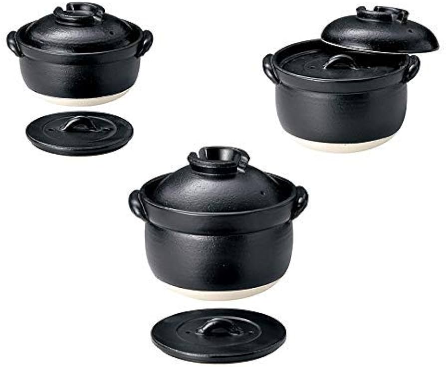 Amazon | 【華華百貨店】ふっくらご飯鍋 二重蓋 5合炊 萬古焼 ばんこ焼