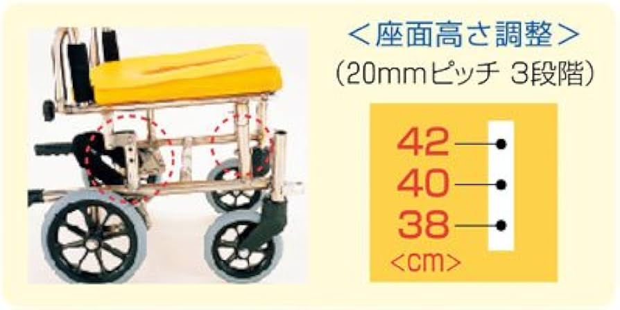 Amazon | 【非課税】カワムラサイクル シャワー用車いす シート高さ