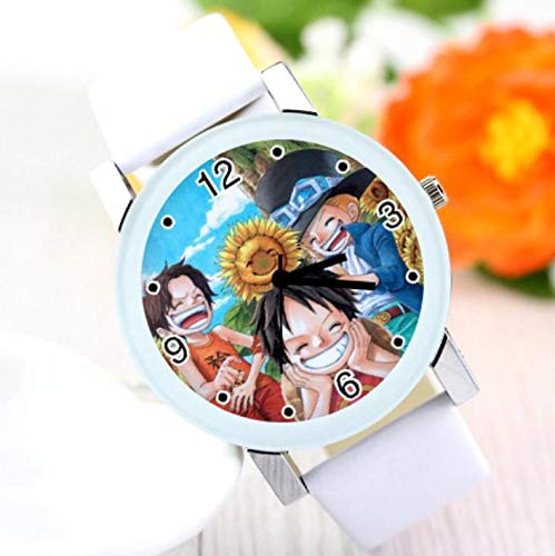 Amazon | ワンピース ONEPIECE 腕時計 時計 白 エース サボ ルフィ