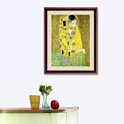 Amazon.co.jp: グスタフ・クリムト『接吻』高精彩工芸画+手彩 人物画