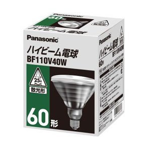 Amazon | パナソニック ハイビーム電球 60形 E26口金 屋内・屋外兼用