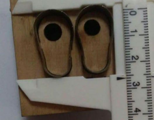 Amazon.co.jp: ミニチュア シューズの木板 抜き型 パンチ 型紙 レザー