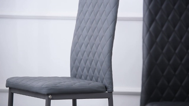 Amazon｜ダイニングチェア 4脚セット レザー 椅子 イス 食卓椅子 菱形