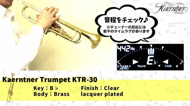 Amazon.co.jp: Kaerntner ケルントナー トランペット KTR-30/GD
