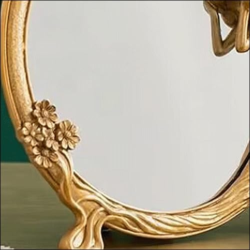 Amazon.co.jp: ロココ調 卓上ミラー 卓上鏡デスクミラー アール