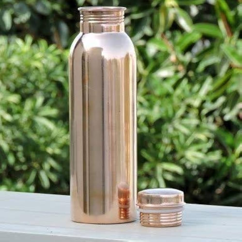 Amazon.co.jp: RATNA 銅製ウォーターボトル ドリンクボトル 銅100% 蓋