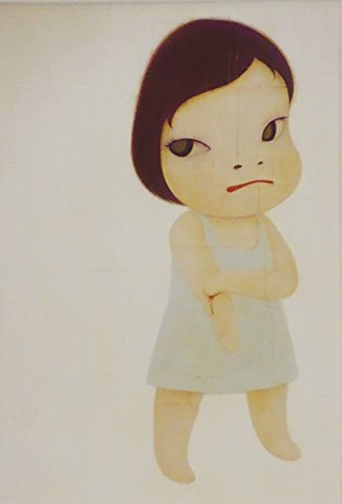 奈良美智 油彩 肉筆『LOVE ME』サイン 裏サイン F6号 額無/ 796 奈良