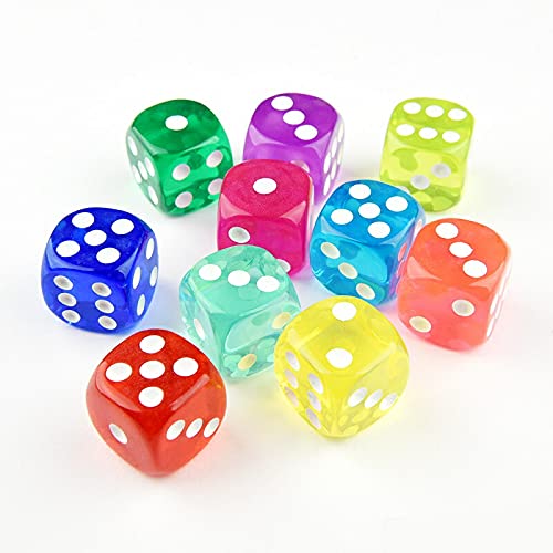 Amazon | BabbleCom サイコロ さいころ ダイス 6面 アクリル 16mm