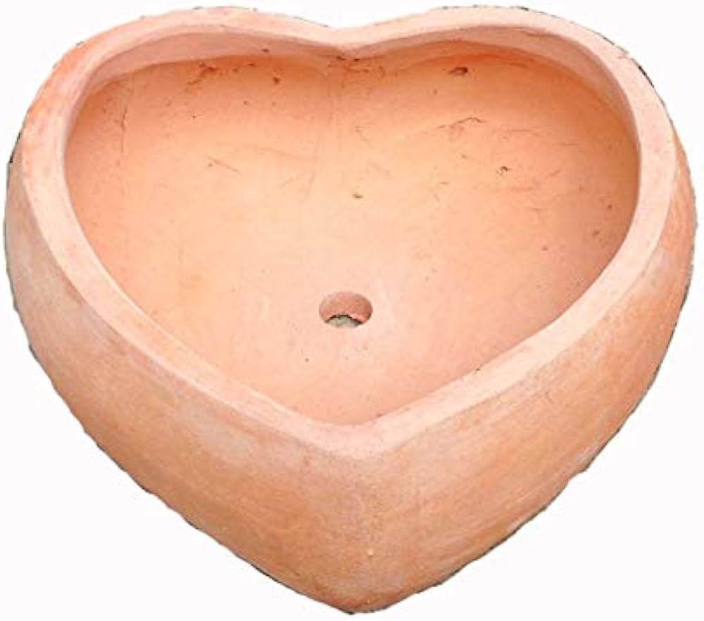 Amazon | ベトナム鉢 ハートポット ハート型のおしゃれな植木鉢