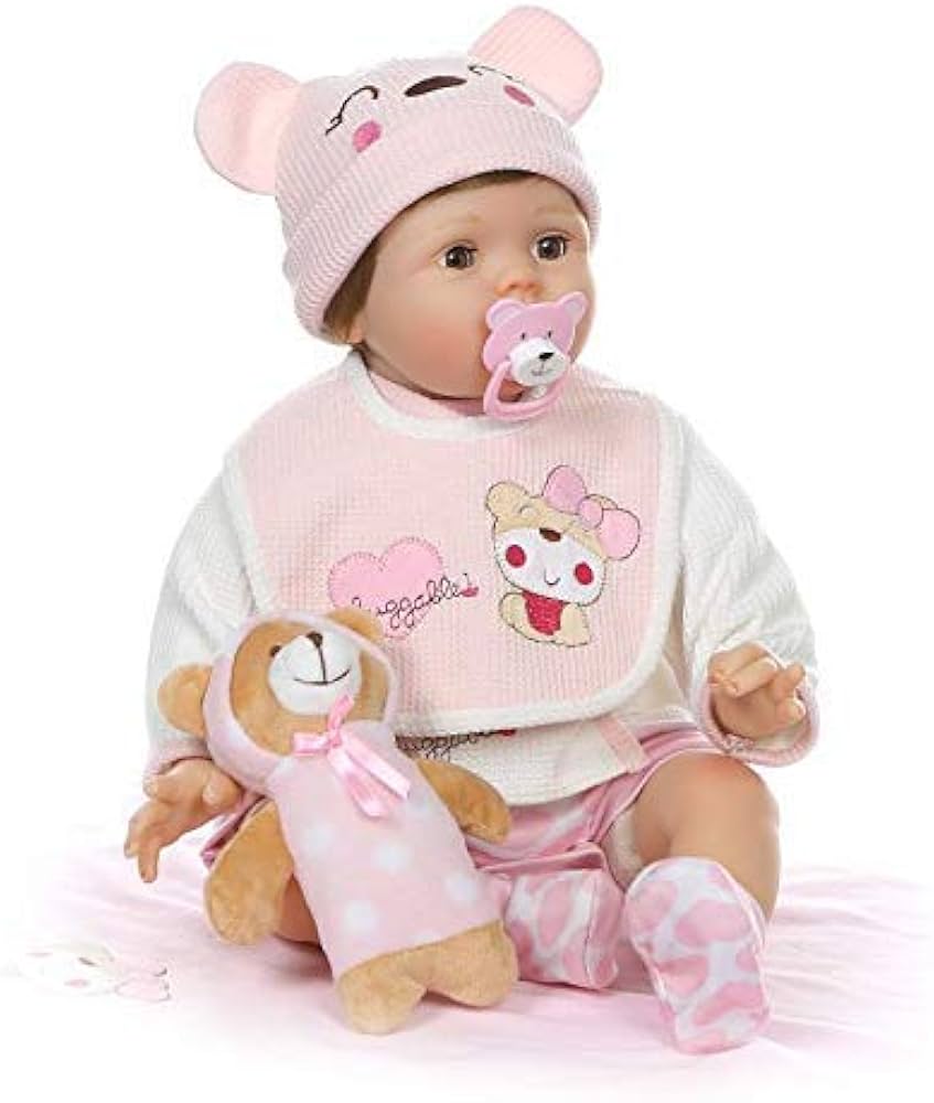 Amazon.co.jp: 手作りの22インチまばたき目リアルな赤ちゃん人形ソフト