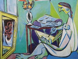 Amazon.co.jp: パブロ・ピカソ（Pablo Picasso）、Young woman Drawing