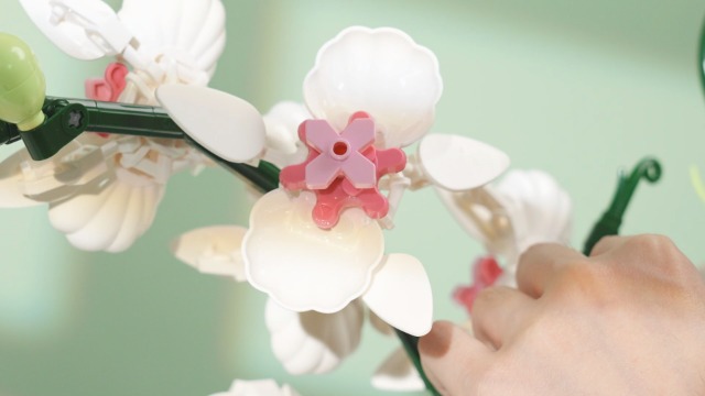 Amazon.com: JOJO&Peach Orchid Bonsai Building Set, Botanical