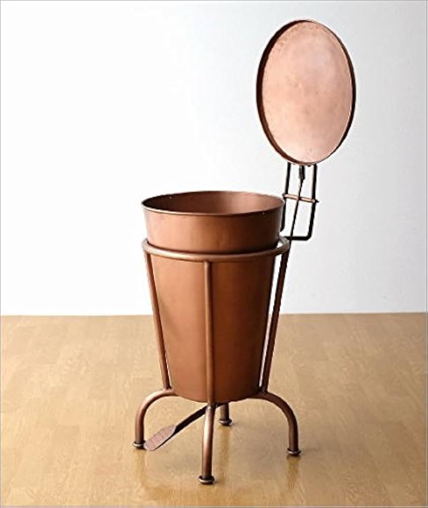 Amazon｜ゴミ箱 おしゃれ ペダル ふた付き ペダルビン アイアン