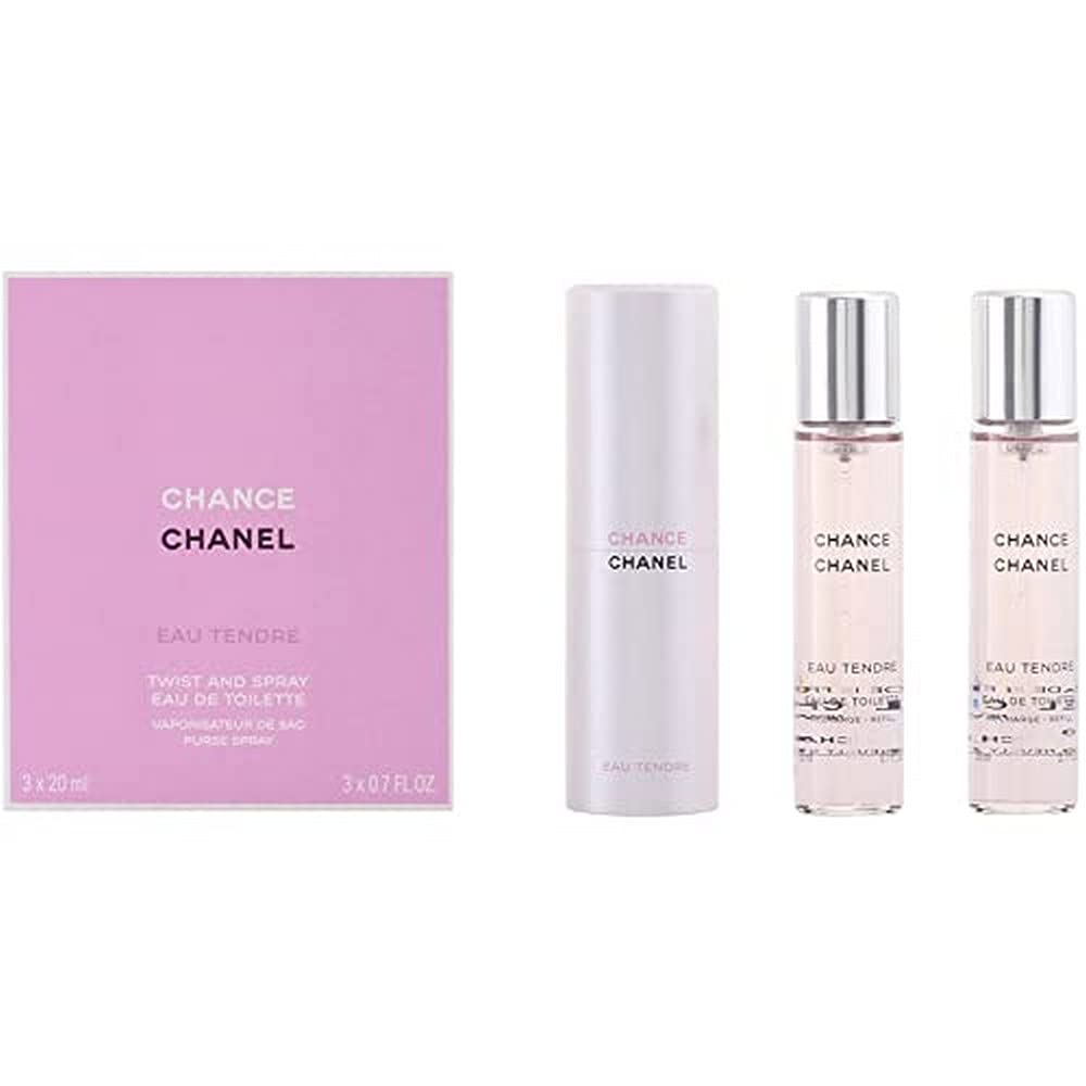 Amazon.com: Chance Eau Tendre by Chanel for Women - 3 x 0.7 oz EDT