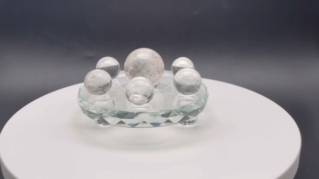 Amazon.co.jp: 風水グッズ 水晶七星陣 水晶玉 白水晶 クリスタル