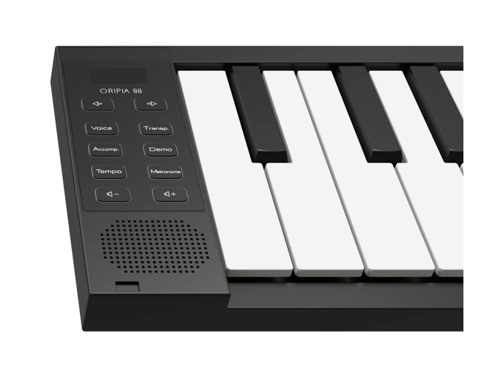 Amazon | 折りたたみ式 電子ピアノ ORIPIA88 BK USB充電器付き MIDI