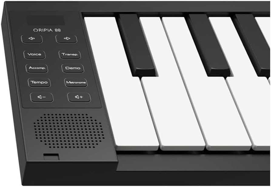 Amazon | 折りたたみ式 電子ピアノ ORIPIA88 BK USB充電器付き MIDI