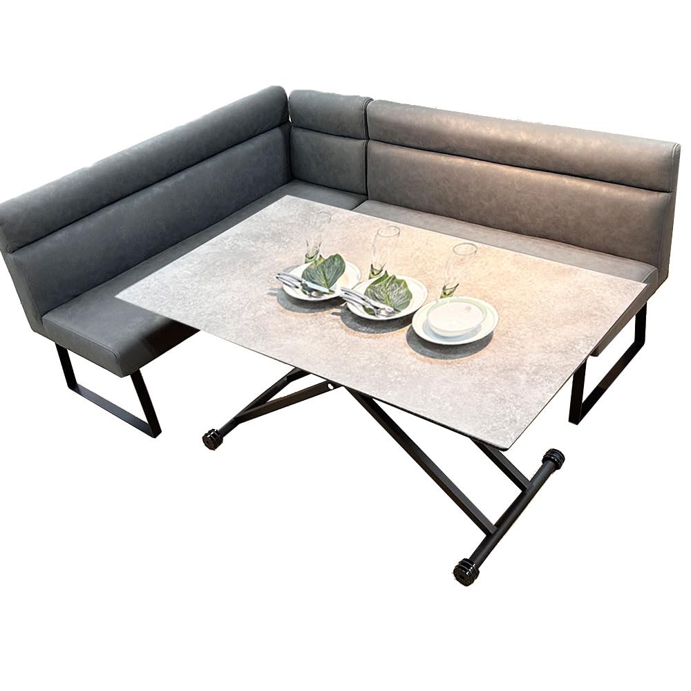 Amazon｜アルファタカバ リビングダイニングセット ソファ レザー 昇降