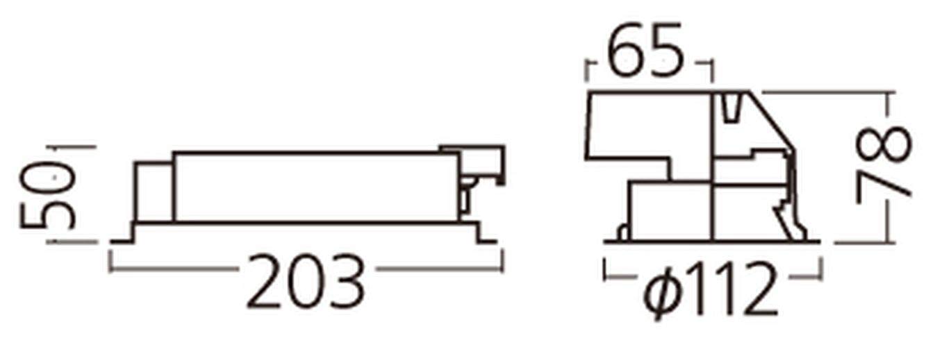 Amazon | パナソニック LEDシンプルセルコンダウンライト φ100 60～200