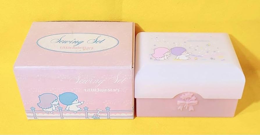 Amazon.co.jp: 1976年製キキララ裁縫箱セットリトルツインスターズ針