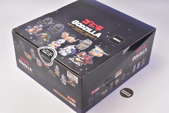 Amazon.co.jp: ゴジラ ソフビパペットマスコット2 10個入りBOX : おもちゃ
