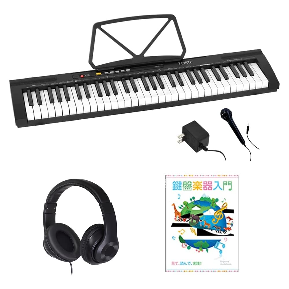 Amazon.co.jp: TORTE トルテ 電子キーボード 61鍵盤 日本語表記 300