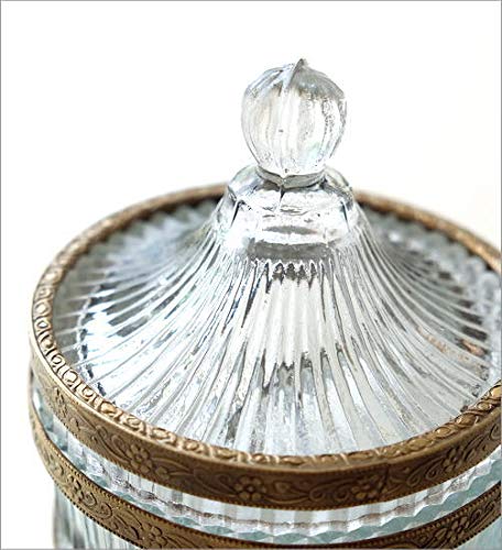 Amazon｜小物入れ ガラス ふた付き おしゃれ アクセサリーケース