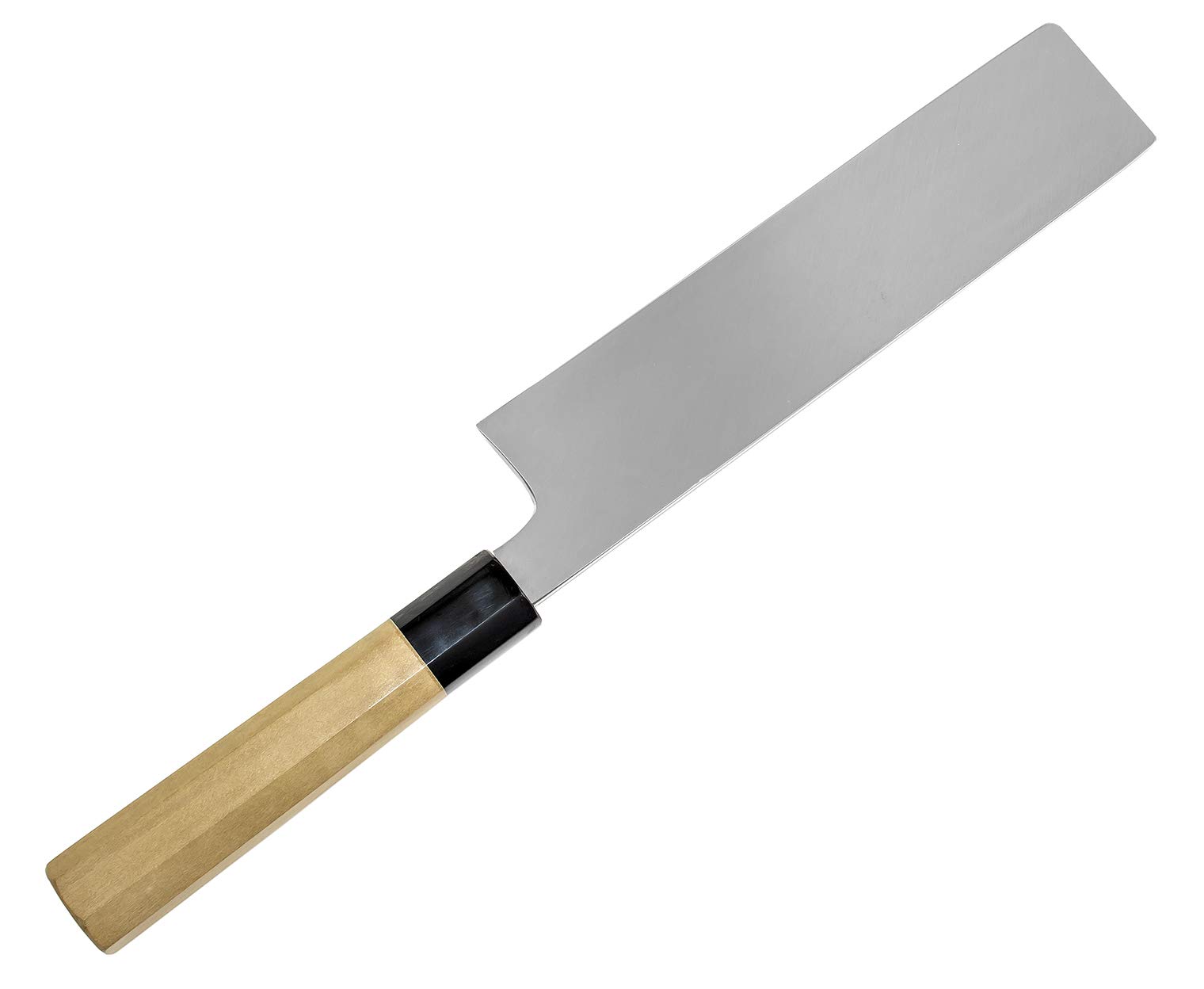 Amazon｜堺菊守 菜切り包丁 シルバー 刃渡り:約21cm 極 V10 薄刃 朴