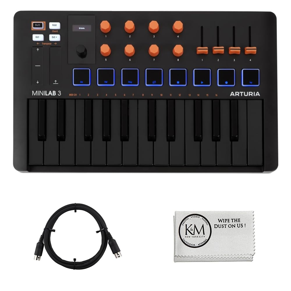 Amazon.com: Arturia MiniLab 3 Compact MIDI Keyboard and Pad