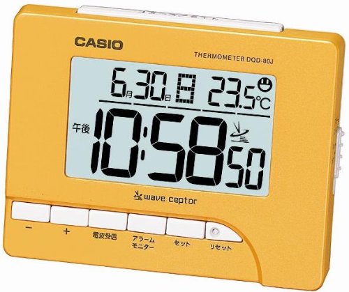 Amazon.co.jp: CASIO (カシオ) 目覚し時計 デジタル 電波時計 温度表示