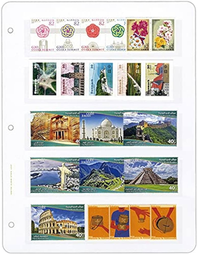 Amazon.co.jp: ボストーク切手アルバム用 ストックリーフ「5段」5枚