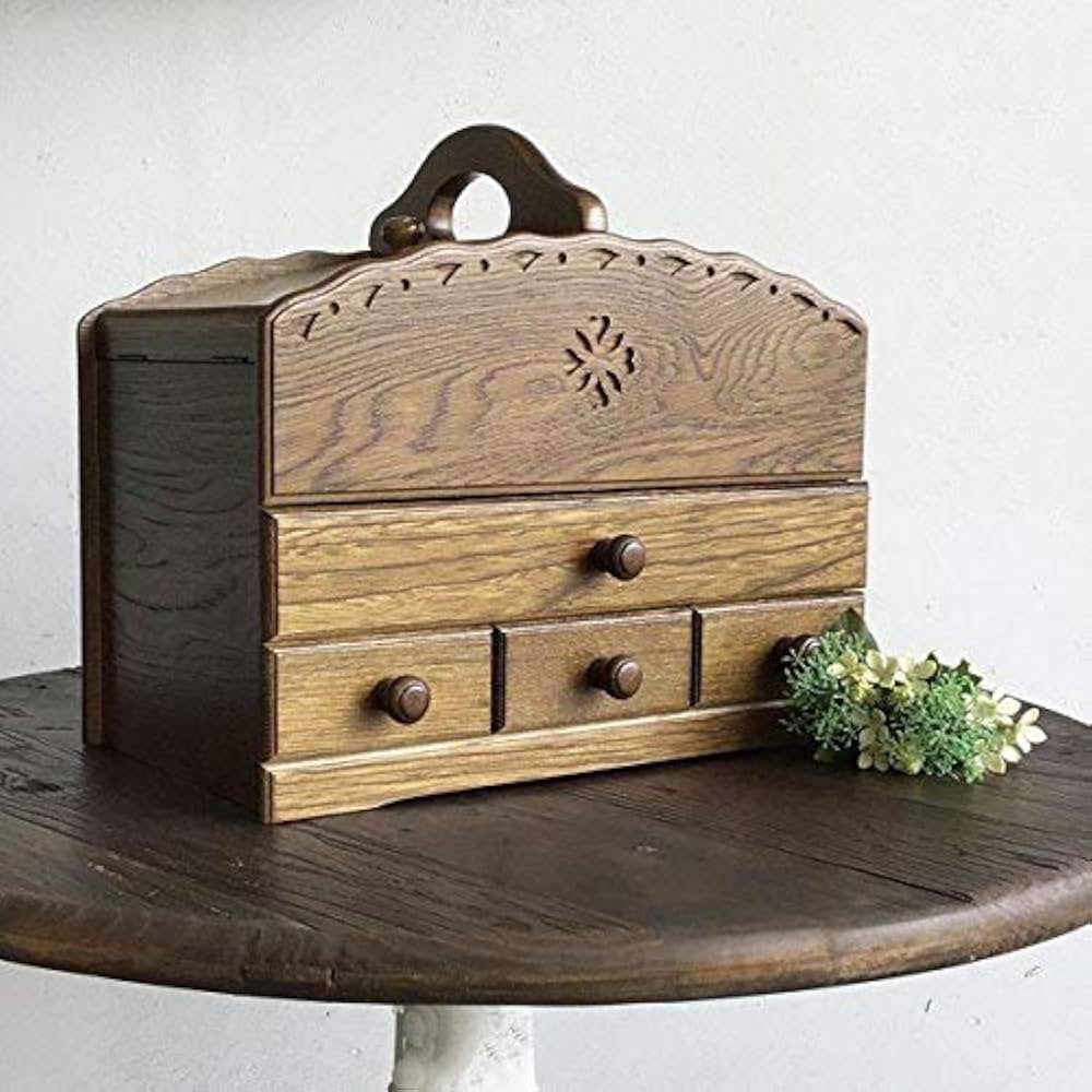 Amazon.co.jp: ウッドギャラリー樹 Alice ソーイングボックス 日本製