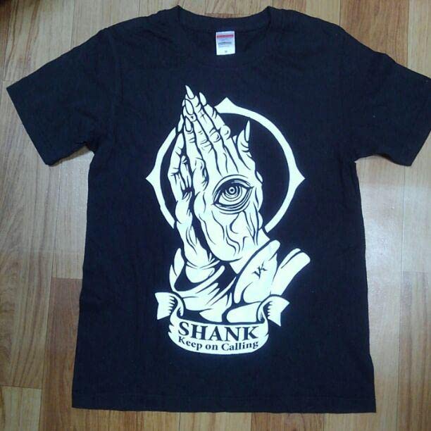 Amazon.co.jp: SHANKシャンクバンドTシャツMブラック ナインスアポロ