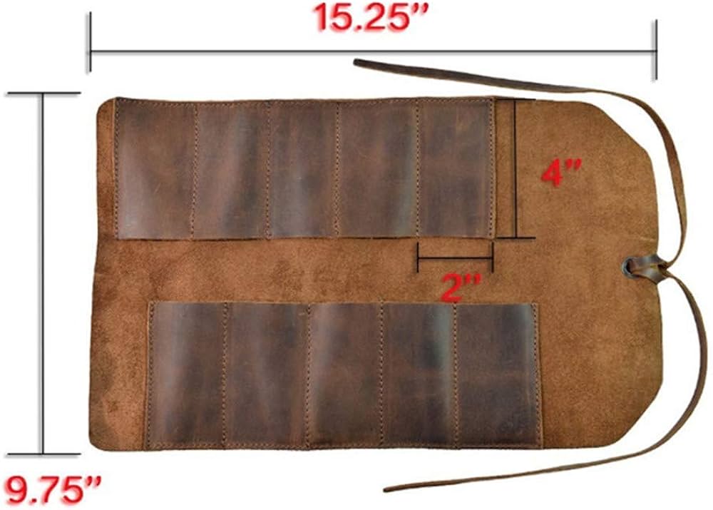 Amazon.co.jp: LQKYWNA 本革ツールロール ビッグツールバッグ スナップ